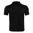 thumbnail image 5 of KLHDSF Men's Polo Shirts 3 Buttons Casual Work T-Shirts Quick Dry Short Sleeve Golf Shirt Pique Jersey Outdoor Performance Top Black S, 5 of 8