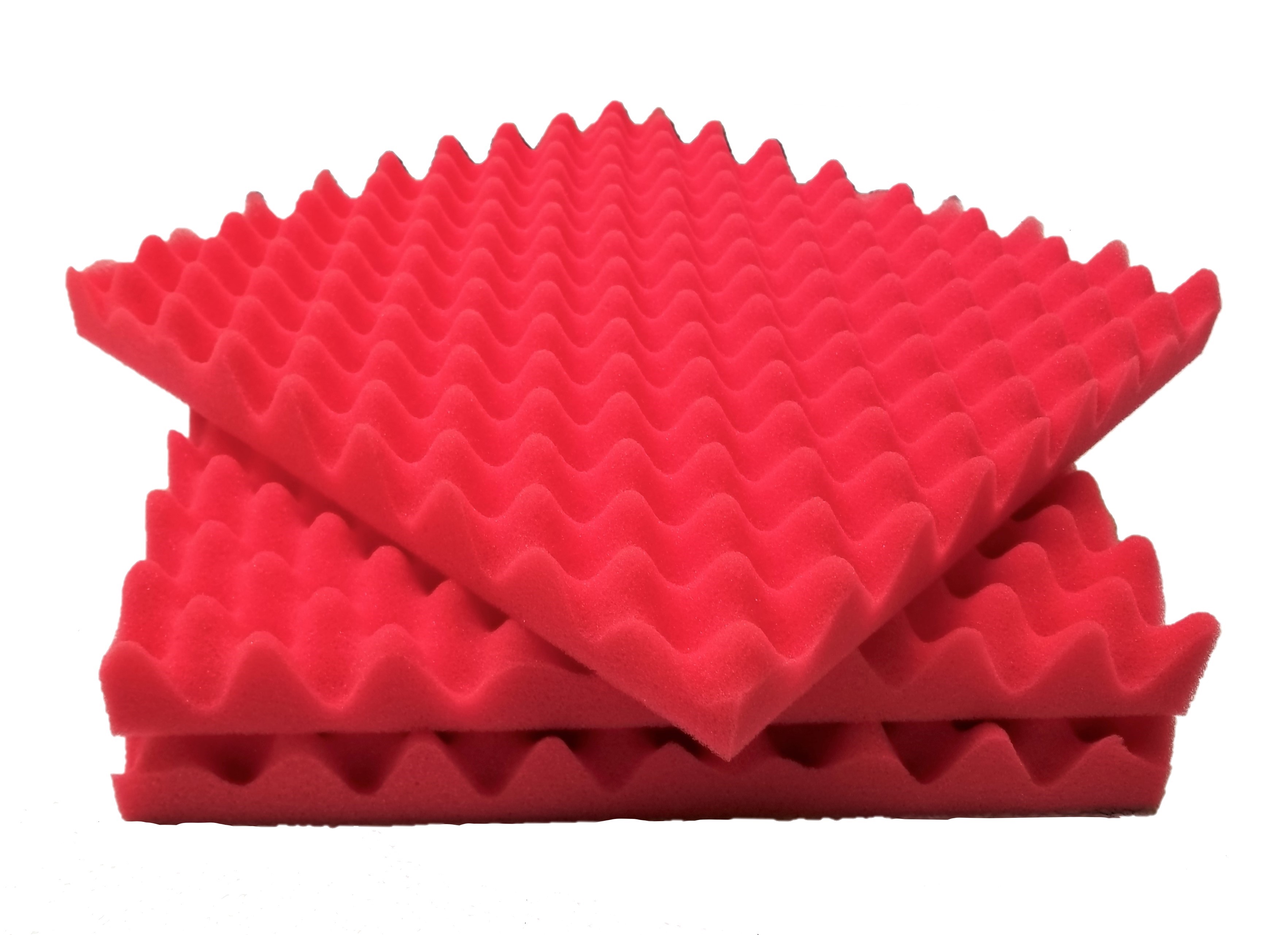 Bookishbunny 20 pk Acoustic Foam Egg Crate Panel Wall Tile Audio Home Studio Deadening Soundproofing 12x12x1.5