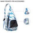 thumbnail image 2 of Waterproof Sling Backpack for Women – Lightweight Crossbody Chest Bag with Adjustable Strap for Travel & Outdoor – Shark, Whale, Dolphin & Nautical Ocean Print, 2 of 4