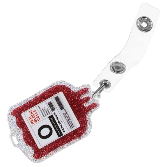 OUNONA Retractable Nurse Badge Reel MultiFunction Badge Holder Acrylic Portable Clip for Storage Use Multi Size