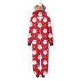 thumbnail image 2 of Odeerbi Christmas Onesie Pajamas for Family Holiday Sleep Jumpsuit Long Sleeve Family Christmas Pajamas Matching Sets Mom Printed Two-piece Sleepwear Xmas Family Matching PJs Set Red, 2 of 5