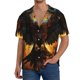 thumbnail image 1 of Fotbe Cool Black Eagle Camisa Estampada de Manga Corta para Hombre, Casual de Verano, Estilo Playero, Sin Arrugas-Small, 1 of 5