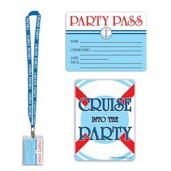 Cruise Ship Party Pass Party Accessory (1 count)