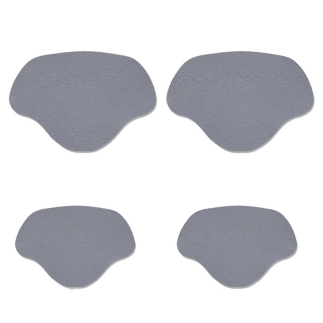fastboy 16 Pièces Chaussures de Réparation Patch Professionnel Universel Autocollant Talons Hauts Réparation Plaque Accessoires Gris Brillant