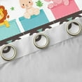 thumbnail image 4 of Castle Fairy Tiger Lion Elephant Curtains Pack of 2 (42x84 Each),Animal Curtains Blackout, 4 of 6