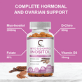 thumbnail image 3 of Myo-Inositol & D-Chiro Inositol - Most Beneficial 40:1 Ratio -Hormonal Balance & Healthy Ovarian Function Support for Women - 120 Capsules, 3 of 8