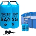 thumbnail image 4 of Splihome 10L Outdoor Waterproof Dry Bag Pool Weight Foldable Pool Sand Bags For Raft Swim Navy blue, 4 of 6