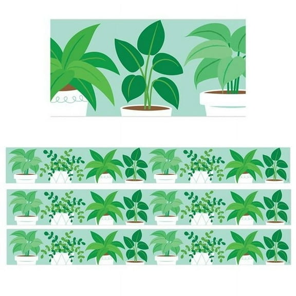 48 ft. Potted Plants Border, Green - Grade K - Pack of 3