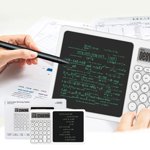 PEONAVET Calculatrice d'affichage Calculatrice avec clavier 12 Chiffres Grand écran confortable Calculatrice gros boutons pour bureau School Home Business