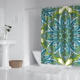 thumbnail image 3 of Mandala Shower Curtain 72x84 Inch Waterproof Bathroom Curtain Ethnic Tribal Boho Design Premium Polyester Fabric with 12 Hooks, 3 of 5