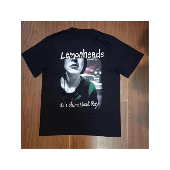 T Shirt Retro Lemonhead Band "It's a Shame About Ray" Vintage Music Black Crew Neck Tee with Band Logo Graphic