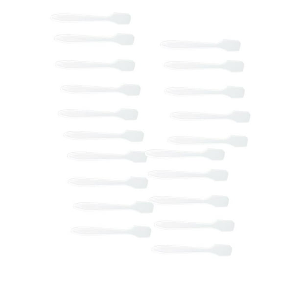 100x mini espátula Perfecl mascarillas desechables Cucharas de crema Plástico claro