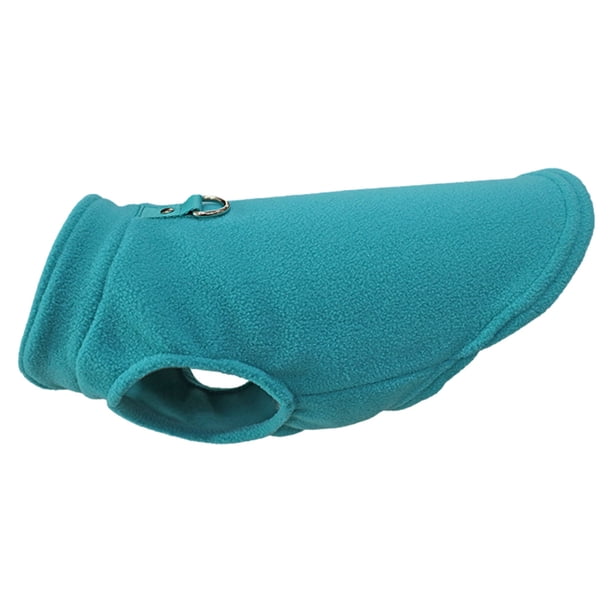 Abrigo Cálido Para Perros Ropa para mascotas Forro polar grueso para perros pequeños Chaleco Chihuahua (Azul claro S)