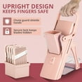 thumbnail image 5 of Emson Mandoline Slicer for Kitchen, All in 1 Mandolin Slicer for Food Works as Potato Slicer, Vegetable Slicer, Mandoline Food Slicer, French Fry Cutter with 5 Blades and Storage Container, Pink, 5 of 8