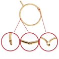 thumbnail image 3 of 20 Pcs Openable Gold Curtain Rings Open and Close Metal Rustproof Drapery Loops with Eyelet for Hook, 3 of 5