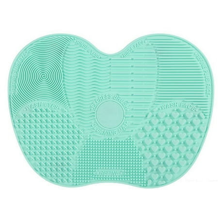 Silicone Makeup Brush Cleaner Pad Washing Scrubber Board Cleaning Mat Hand (Best Makeup Brush Cleanser)