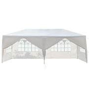 Stcomart 10 x 20ft Outdoor Tent Six Sides Two Doors Waterproof Tent, White