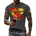 thumbnail image 3 of Women's Germany Football Graphic T-Shirt, Men's Soccer Graphic T-Shirt, Casual Short Sleeve Sports Top for Workout for Soccer Tournament 2026 Dark Gray Size: M, 3 of 3