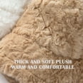 thumbnail image 6 of TOPTIE Fuzzy Bucket Hat for Women, Winter Warm Faux Fur Fluffy Bucket Hat, Fisherman Beanie-Beige, 6 of 7
