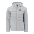 thumbnail image 2 of Men's Cutter & Buck  Gray Quinnipiac Bobcats Evoke Hybrid Eco Softshell Recycled Full-Zip Hoodie Jacket, 2 of 3