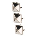 thumbnail image 4 of 100 Pcs Rivets, Rivets Carrés Pyramide Punk pour Bracelets, Vêtements, Sac à Main Rivet en Cuir Rivet Punk avec 4 Clous en Métal, 4 of 7