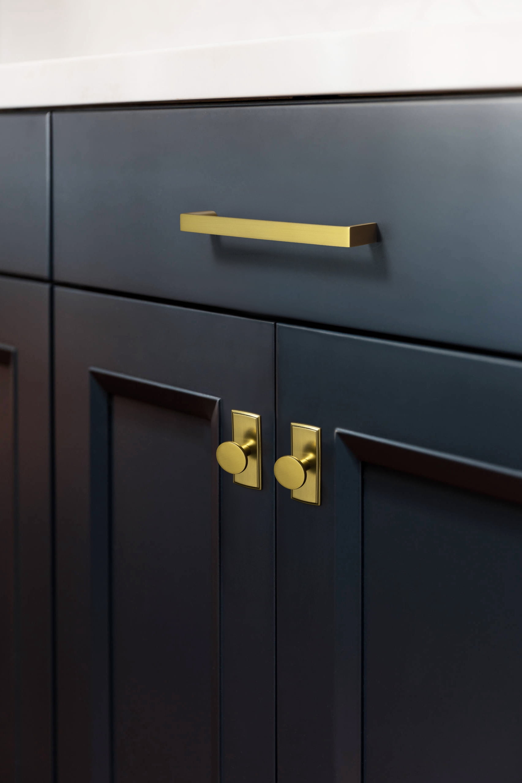 Goo-Ki 12 Pack 3 Inch(76mm) Zinc Alloy Kitchen Cabinet Pulls, Brushed Gold Cabinet Handles for Dresser,Wardrobe & Cupboard