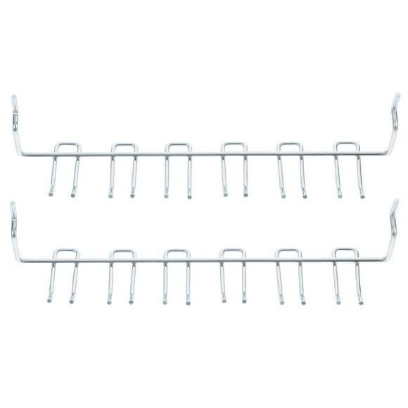 2pcs Multipurpose Utility Hooks Heavy Duty Metal Pegboard Hook Set Space Saving Tools Accessories Hanger Rack for Garage Home Tool Organization Storage