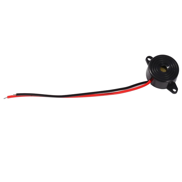 Zumbador Piezoeléctrico Multivibrador Impedancia Matcher Alarma Sonido Longitud del Cable 100 mm Para Computadoras Empresas de alarma negras