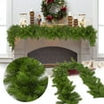 thumbnail image 2 of Christmas Norfolk Pine Garland - 6FT Real Touch Artificial Greenery Garland for Mantle, Fireplace, Table, Stairs, Indoor Outdoor Holiday Decor, and Anthropology Home Decor, 2 of 5