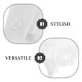 thumbnail image 3 of IDEANATEGRATE 1Par Decorative White Lace Wrist Bands Elegant Faux Sleeve Cuffs for Dresses, 3 of 6