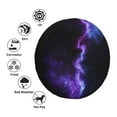 thumbnail image 4 of Fuzoiu Purple And Blue Nebula Print Universal Spare Tire Cover with Buckle Strap, Waterproof Wheel Covers for Jeep, Trailer, RV, Truck and All Car-17 inch, 4 of 6