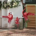 thumbnail image 4 of Miumaeov Metal Garden Sculptures Red Flamingo Designed Garden Statue Decoration for Outdoor Indoor Patio Yard Lawn Porch Ornament, 4 of 16