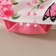 thumbnail image 5 of MEZZALL Girls Sleeveless Floral Romper Bodysuits Dress Sundress Headbands Set, Pink, 3-6 Months, 5 of 6