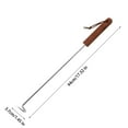 thumbnail image 4 of PPgejGEK Stainless Steel Barbecue Meat Turner Hook with Wood Handle, Grilling Tool for Flipping Steak, Burger, Sausage – Heat Resistant, Easy Clean, BBQ Accessory, 4 of 9