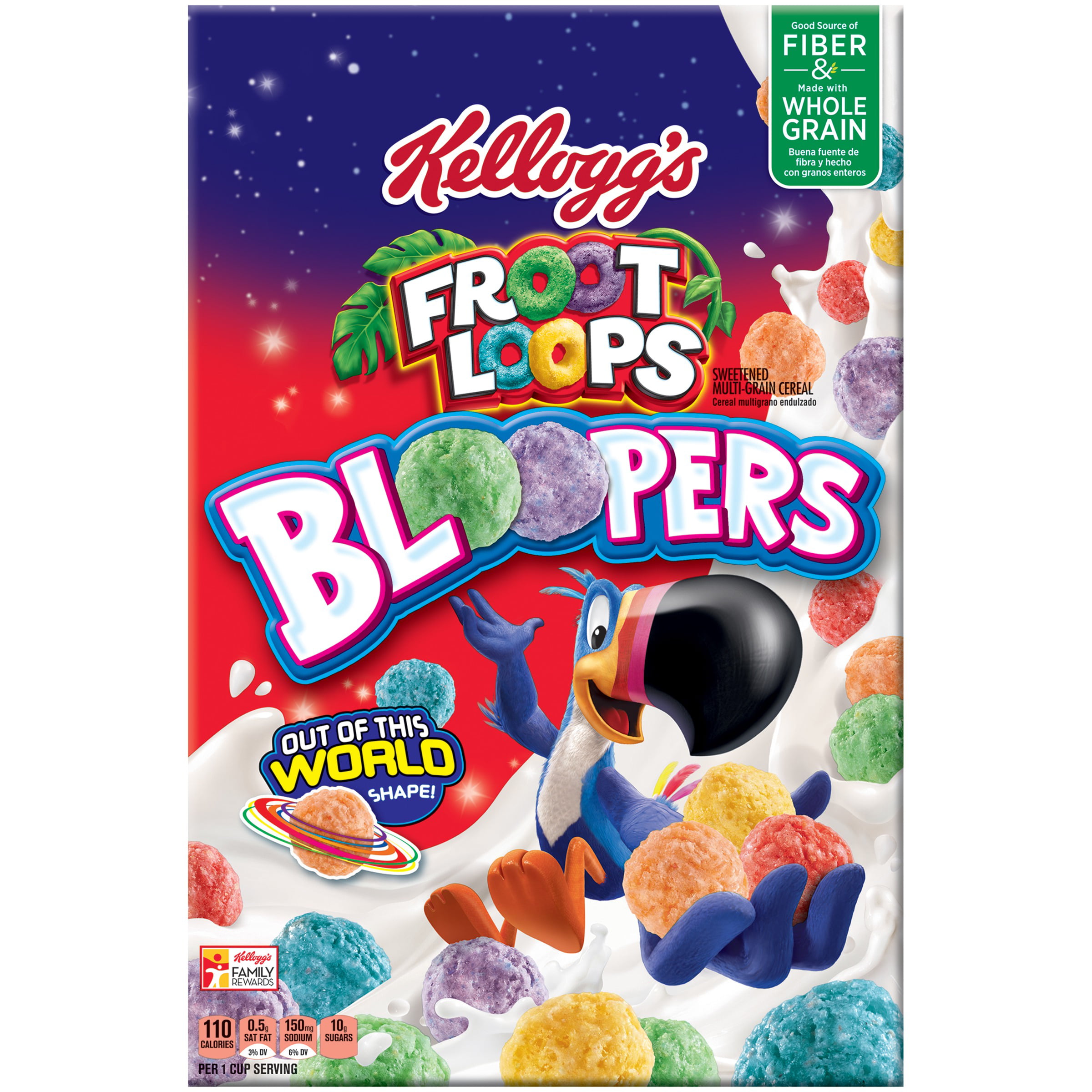 Kellogg's Froot Loops Bloopers Whole Grains Cereal,  ounce 