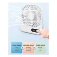 thumbnail image 4 of Personal Fans Small Desk Fan Portable, 3 Speeds for Outdoor White, 4 of 5