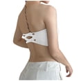 thumbnail image 5 of Wiyuqeen Women's Bandeau Bra Strapless Bralette Seamless Bandeau Non-Padded Stretch Top Backless Lace Up Bralettes Tops, 5 of 5