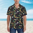 thumbnail image 4 of Lsque Snake And Flower pattern Hawaiian Shirt for Men, Unisex Summer Beach Casual Short Sleeve Button Down Shirts-Medium, 4 of 9