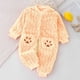 thumbnail image 1 of Cowsor Onepiece Romper Baby Boy Girl Newborn Zip Up Plush Outfit Long Sleeve Set, 1 of 7