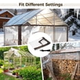 thumbnail image 6 of 6.6 x 9.8 ft Waterproof Chicken Coop Cover, Winter Insulation Wind Shield with Rope and Elastic Cords, Clear PE Protective Sheet for Poultry Runs, Garden Areas, Quick Setup, 6 of 6