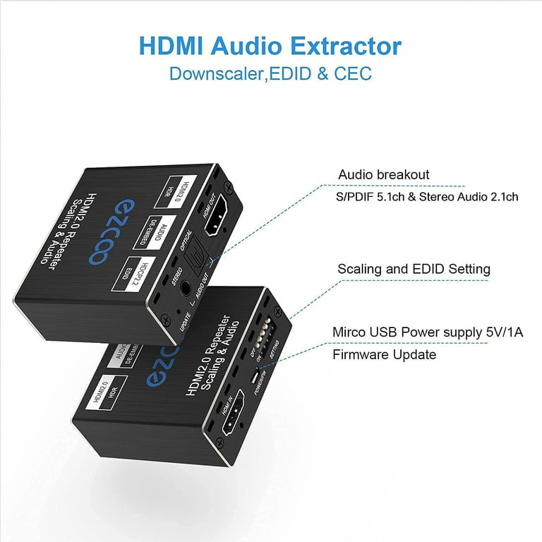 HDMI Audio Extractor JHDMI-AUDEXTR – Jayso Electronics