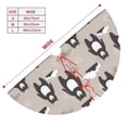thumbnail image 3 of Sikiie Cartoon Bear Brown 30-48 inches {designName} Print Christmas Tree Skirt Snowman Xmas Tree Skirt with Edge Christmas Decorations for Holiday Party48", 3 of 7