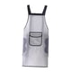 thumbnail image 5 of Delantal de cocina para hornear, impermeable, resistente al aceite, para lavar platos y limpieza a mano. Blanco, 5 of 9