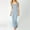 Light blue, variant on Casual Dresses for Women,2024 New Women's Solid Stretch Slim Fit Sheath Long Dress with Pockets,Maxi Dresses,Summer Dresses 2024,Beach Dress, Navy 2XL