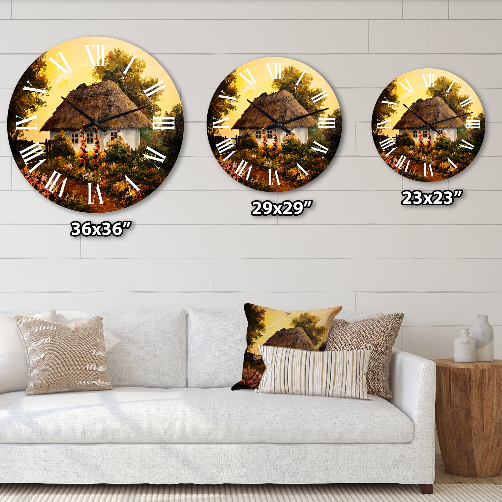 Designart 1 in Quartz Traditional Wall Clock