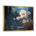 thumbnail image 2 of Designart "Flight of Dreams with Dandelions" Floral Floater Framed Canvas Wall Art, 2 of 7