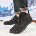 thumbnail image 2 of PLERISE Men's Waterproof Winter Snow Boots, Insulated Warm Outdoor Shoes with Anti-Slip Sole for Hiking, Walking, and Cold Weather Adventures, 2 of 9
