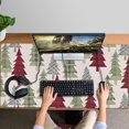 thumbnail image 4 of Long Mouse Pads for Desk,Multicolor Christmas Tree Pattern Desk Mats on Top Of Desks, Desk Mouse Pad Extra Large with 3mm Non-Slip Base and Stitched Edge for Gaming,Office,Work,Home 47.3x23.6in, 4 of 5