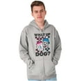 thumbnail image 4 of What Up Dog Vintage Slush Puppie Skater Zip Up Hoodie Men's Women's Brisco Brands S, 4 of 5