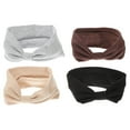 thumbnail image 1 of 4 diademas anudadas, anchas y elásticas, tipo turbante, para mujer., 1 of 7